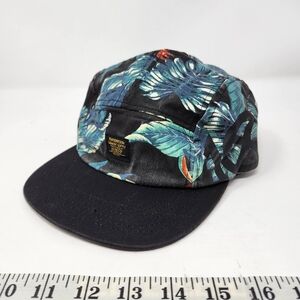 10.Deep Black and Green Tropical Hat